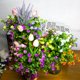 thumbnail image 2 of (White) - Artificial Flowers, Fake Outdoor UV Resistant Plants Faux Plastic Greenery Shrubs Indoor Outside Hanging Planter Home Kitchen Office Wedding, Garden Decor Grunyia NA, 2 of 6