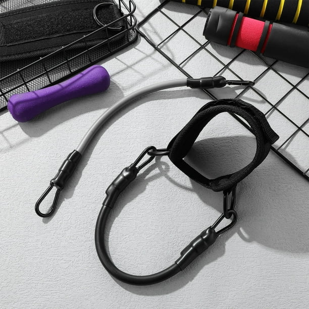 RUNROTOO 1Jgo Tobilleras De Entrenamiento Con Bandas Ajustables Negras Para Ejercicios En Casa O Gimnasio
