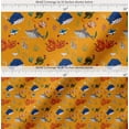 thumbnail image 2 of Soimoi Cotton Voile Fabric Coral,Whale & Jellyfish Ocean Print Fabric by The Yard 56 Inch Wide, 2 of 7