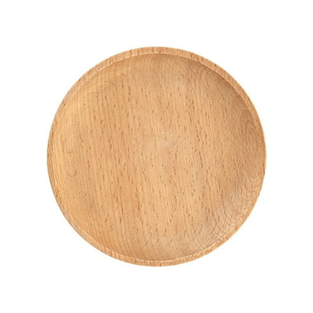 

FeiraDeVaidade Mini Serving Tray for Jewellery Key Oval Wood Dessert Cup Tray Small Cheese Plate Tableware Decorative Tray