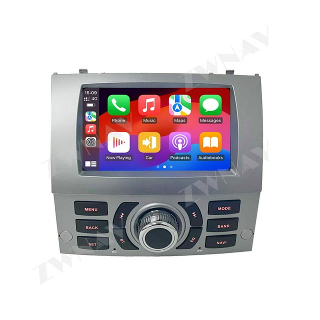 ZWNAV 7 inch Car Radio Carplay Automotive Multimedia Auto Stereo Android 15 For Peugeot 407 2004-2010 GPS Navigation Receiver IPS Head Unit