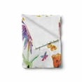 thumbnail image 2 of Shabby Flora Soft Flannel Fleece Throw Blanket, Watercolor Hand Painting Image of Flowers Buds Leaves Butterfly Ladybug Art, Cozy Plush for Indoor and Outdoor Use, 70" x 90", Multicolor, by Ambesonne, 2 of 6