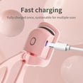 thumbnail image 5 of Electric Heated Eyelash Curler for Women – USB Rechargeable Heated Lash Curler with Quick Heat-Up, Multi-Temp Settings, 24H Natural Curl, Anti-Scald Silicone, Portable Makeup Tool, Pink, 5 of 6