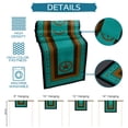 thumbnail image 7 of Table Runner Dresser Scarves 72 Inch Long, Western Star with Barb Wire Wheat Linen Dining Table Runners Farm Rustic Teal Brown Black Tabletop Scarf for Wedding Holiday Party Kitchen, 7 of 7