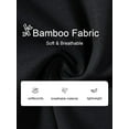 thumbnail image 4 of ANLIQI Mens Pajama Shorts Bamboo Rayon Lightweight Sleep Shorts Lounge Wear Pajama Pants with Drawstring Pockets 2 Pack(2Black,Small), 4 of 6