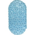 thumbnail image 2 of Bubbles Non-Slip Oval Bathtub Mat Clear Aqua Blue 28 L x 15 W, 2 of 7