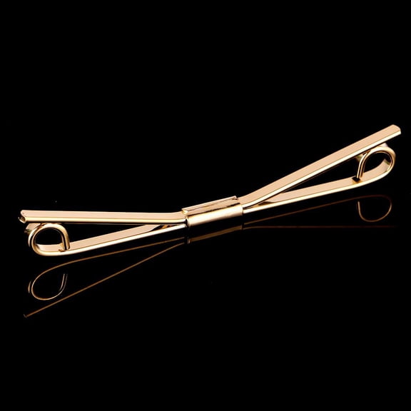 Mens Collar Pin Cravat Tie Clip Clasp Bar Skinny Jewelry Gold