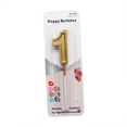 thumbnail image 2 of Damask Rose Candle Glitter Number Candles Gold Number 0-9 Birthday Party Candle Cake, Candles And Candle Holders, 2 of 2