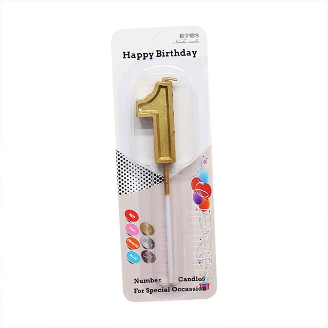 Clearance! Glitter Number Candles Gold Number 0-9 Birthday Party Candle Cake