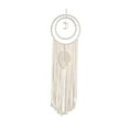 thumbnail image 3 of Tapiz de macramé para pared, decoración del hogar, tapiz bohemio hermoso y sencillo para colgar en la pared, tapiz con borlas para dormitorio, telón, 3 of 9
