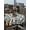 Black, variant on Outdoor Tablecloth with Umbrella Hole and Zipper, Watercolor Rabbits Square Table Cloth 54x54 Inch Waterproof Tablecloth, Spring Easter Love Rabbits Polka Dots Picnic Table Cover for Patio Camping