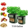thumbnail image 3 of 2PCS 7 Gallon Potato Grow Bag Vegetables Planter Bags Planting Gardening Accessory with Handles and Access Flap., 3 of 8