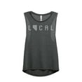 thumbnail image 1 of Thread Tank Local Nevada State Women's Sleeveless Muscle Tank Top Charcoal Large, 1 of 3