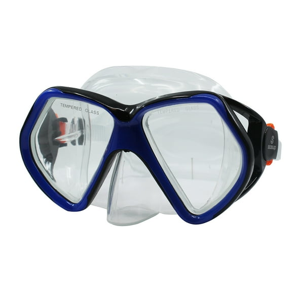SCAUP AQUADUX Masque de Plongée Récréatif - Lunettes de Snorkeling avec Verres en Verre Trempé pour Adultes
