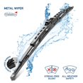 thumbnail image 4 of Hella Windshield Wiper Blade 858083261 26 Inch; Conventional Style; Steel Frame; Natural Rubber Blade; Black; Standard; Single; With Pre Attached Universal Adapter; For J-Hook Applications, 4 of 4
