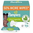 thumbnail image 1 of Toallitas Pampers Free & Gentle 936 para bebés, 12 paquetes con tapa abatible, 1 of 9
