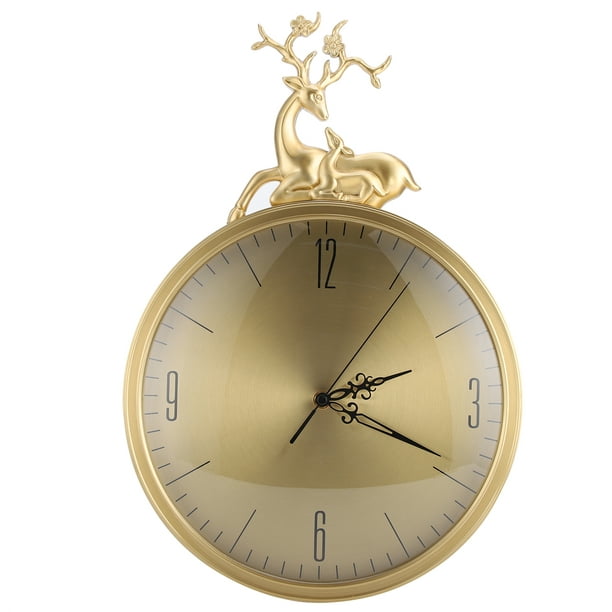 Olivia's Ruth Brushed Antique Brass Round Wall Clock