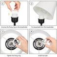 thumbnail image 7 of Haitral Modern Black Bedside Lamp with Acrylic Base Set of 2, 7 of 7
