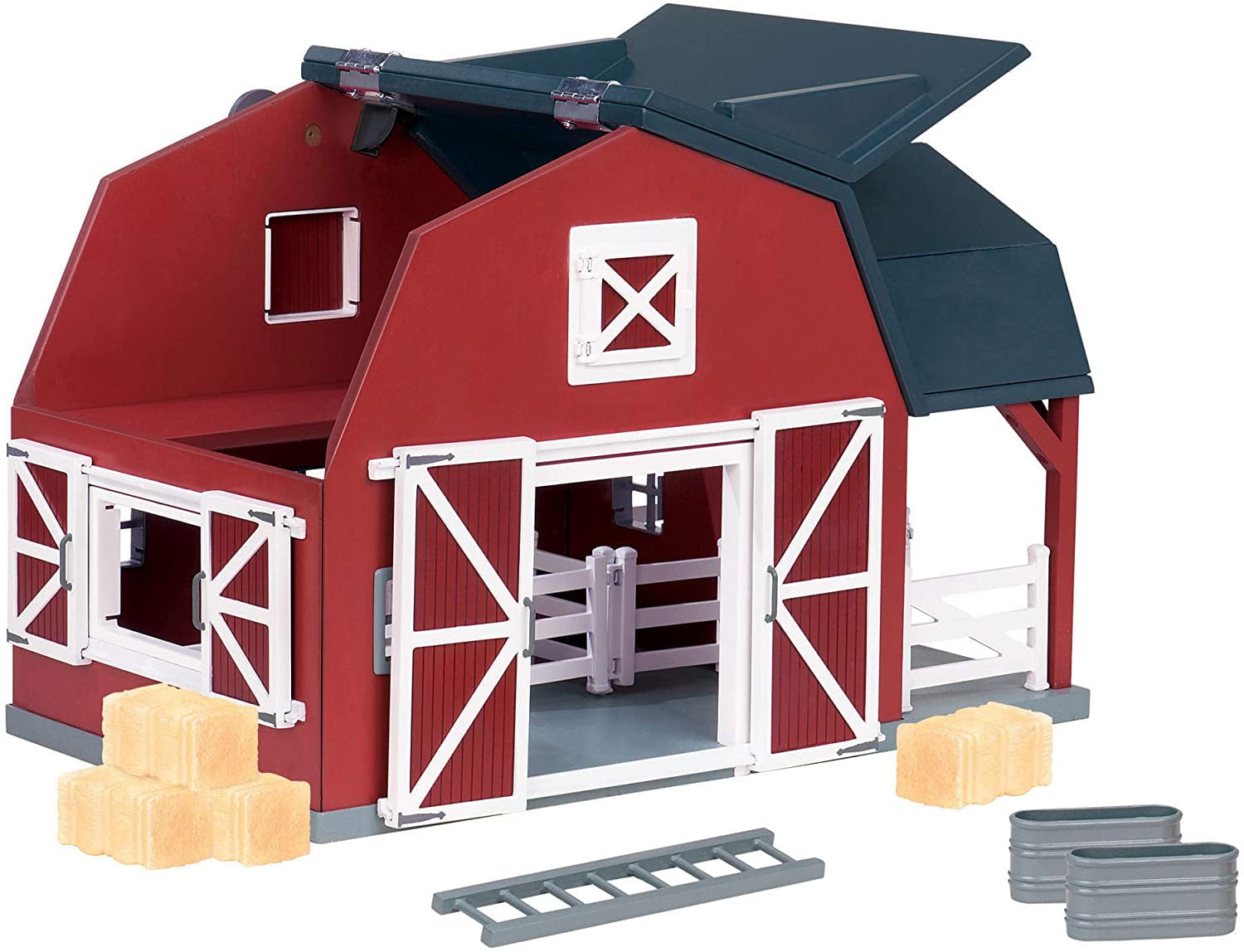 Toy Barn Farm Toys Playset for Kids Terra by Battat Wooden Animal Barn 