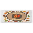 thumbnail image 1 of Hello Kitchen Mat, Inspirational Autumn Themed Design with Vintage Fox Illustration Acorns Leaves Heart, Plush Decorative Kitchen Mat with Non Slip Backing, 47" X 19", Multicolor, by Ambesonne, 1 of 1