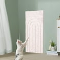 thumbnail image 1 of Alfombrilla rascadora para gatos, autoadhesiva, sin pelusa, juguete de garra DIY para afilar, recortable, rascador vertical para suelo, sofá y sillón. camello claro, 1 of 10