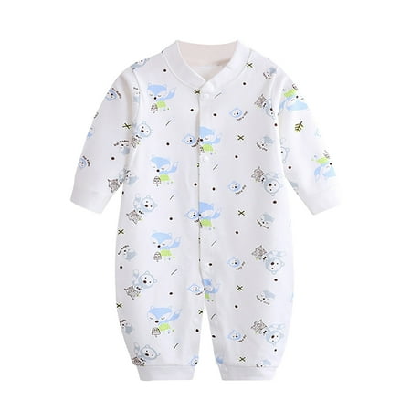 

Baby Boy Girl Cotton Print Romper Jumpsuit Playsuits Outfits Features: White 66
