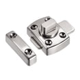 thumbnail image 5 of Uxcell Rotate Bolt Latch, 1" Zinc Alloy Security Door Slide Lock, 2 Pack (Silver), 5 of 5