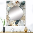 thumbnail image 1 of Designart "Harmonious Teal And Grey Marble Essence" Abstract Mirror Wall Decor - Glam Teal Marble Large Printed Mirror Wall Decor For Bedroom - 40" x 30" Inch, 1 of 5