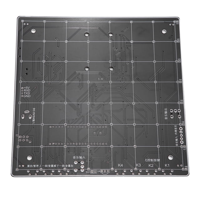 8S Music Light Cube Kit, 42 Animaciones Sin Conexión Spectrum LED Electronic DIY Kits, Para Decoraciones Navideñas DIY ANGGREK No