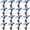 Black-16PCS-White Light, variant on Depuley 8PC Solar Lights Outdoor: IP65 Waterproof Led Spot Light Decorations for Garden - 3 Lighting Modes Solar Powered for Yard - Dust to Dawn Uplighting Landscape Pathway Drive Patios Warm Light