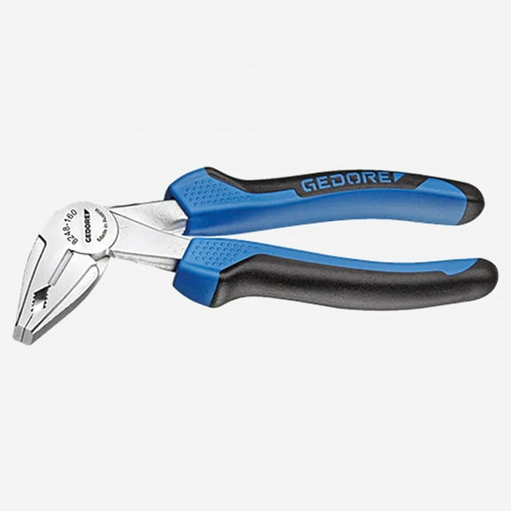 Gedore 8248-160 JC Combination pliers, angled, 160 mm