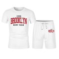 thumbnail image 3 of Afdoent Mens 2 Piece Sets T Shirt Men's Large Summer Short Sleeved T Shirt And Shorts Suit Men's Casual Fashion Theme Suit Retro Beach Vacation Outfits, 3 of 6
