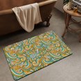 thumbnail image 3 of Bath Mat Rug,Colorful Graffiti Lines Non Slip Quick Dry Super Absorbent Thin Bathroom Rugs Fit Under Door-Easy to Clean Bathroom Floor Mats-Shower Rug for Shower Sink Bathtub(16" x 24"in), 3 of 6