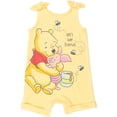 thumbnail image 3 of Disney Winnie the Pooh Baby Girls' Sleeveless Romper Pajama and Headband Set Light Yellow Winnie the Pooh and Piglet, 3 of 7