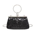 thumbnail image 1 of La Cena Damas Elegantes Con Cadena Metal Bag Beso Local, 1 of 9
