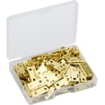 thumbnail image 3 of 60pcs Miniature Hinge Mini Brass Hinges 18X15MM Mini Hinges for Miniature Small Hinges for Box with 240pcs Screws for DIY Box Model Toy Artwork Crafts, 3 of 5