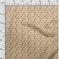 thumbnail image 3 of oneOone Cotton Cambric Light Beige Fabric Floral Quilting Supplies Print Sewing Fabric By The Yard 42 Inch Wide, 3 of 4