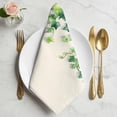 thumbnail image 2 of Country Leaves Cloth Napkins, Spring Green Leaf Branches Vine Botanical Washable and Reusable Dinner Napkins Set of 4, Table Napkin for Kitchen Party Birthday Wedding Hotel Housewarming 20"x20", 2 of 9