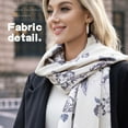 thumbnail image 2 of Nvzi Bufanda grande con estampado elegante para otoño e invierno, con tacto de cachemira, chal largo grande, suave y cálido, estilo C, 2 of 3