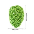 thumbnail image 6 of Homoyoyo 10pcs Green Rattan Decorative Eggs Set for Family Gatherings, Theme Parties, Home and Event Decorations, 6 of 6