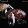 thumbnail image 3 of IKemiter 500pcs/ Pack Natural Color Oval Pointy Full False Nail Tips Almond Shape Acrylic Gel Claw, 3 of 7