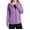 Purple, variant on Kids Fleece Jacket Casual Long Sleeve Zip Up Jacket with Pocket Warm Hooded Coat Fall Winter Clothes Girls Clothes 7-8 Years