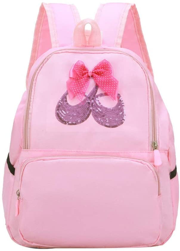 light pink school bag