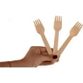 thumbnail image 5 of [600 PACK] Disposable Wooden Cutlery Set 3 in 1 - Wooden Fork, Knife, Spoon Set - Ecofriendly, Compostable, Silverware for Weddings, Parties, Breakrooms, Lunchrooms by EcoQuality, 5 of 7