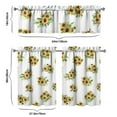 thumbnail image 2 of Wildflower Farmhouse Curtains 36 Inch - 3 Panel Rustic Bohemian Set with Vintage Floral Print, Rod Pocket Kitchen Window Drapes for Cottage Style, 2 of 2