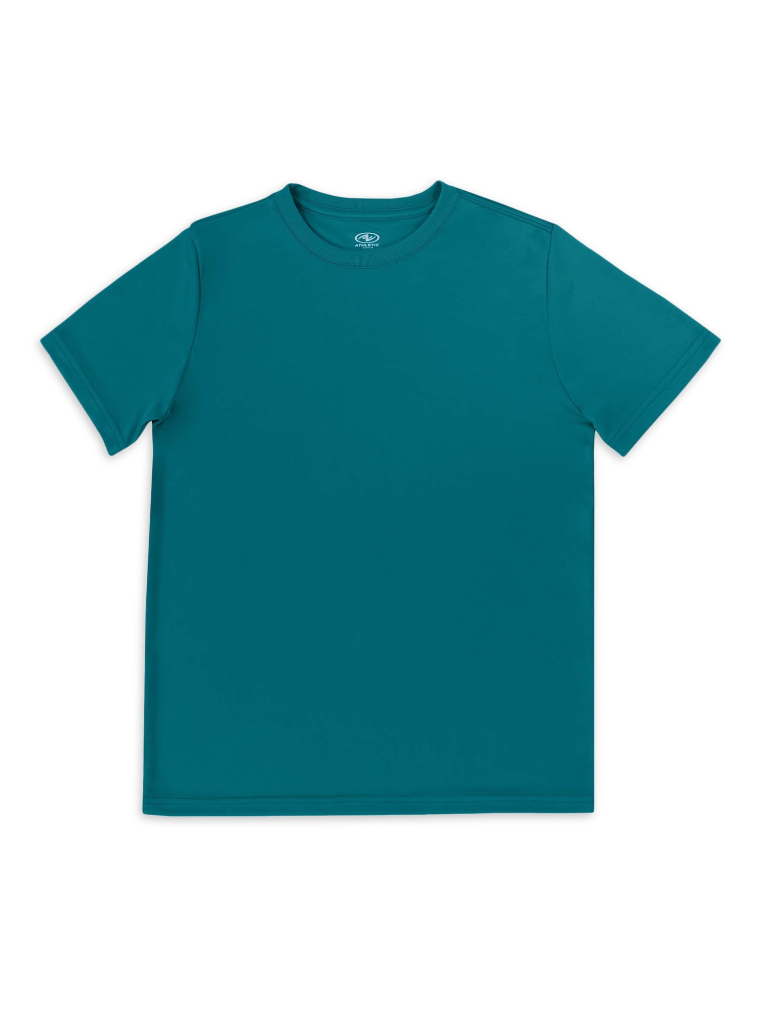 Athletic Works Boys Active Solid & Graphic Short Sleeve T-shirt, 3-Pack, Sizes 4-18 & Husky