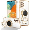 thumbnail image 6 of for Samsung Galaxy A23 4G/5G Case Cute 6D Astronaut Case with Stand Function Luxury Plating Case Cover Slim Fit Soft TPU Shockproof Bumper Protective Electroplated Case for Girls Boys,Pink, 6 of 10