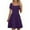 Z Deep Purple, variant on Lenago Women's Plus Size Summer Dresses Fashion Holiday Summer Solid Color Sleeveless Party Beach Dress