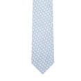 thumbnail image 5 of Jacob Alexander Men's Woven Zig Zag Pattern Slim 2.5 inch Width Neck Tie - White Light Blue, 5 of 7