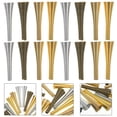 thumbnail image 3 of Cone Bead Caps Assorted Color Flower Bead Cap Cone 60Pcs 1.2x0.3x0.1In, 3 of 4